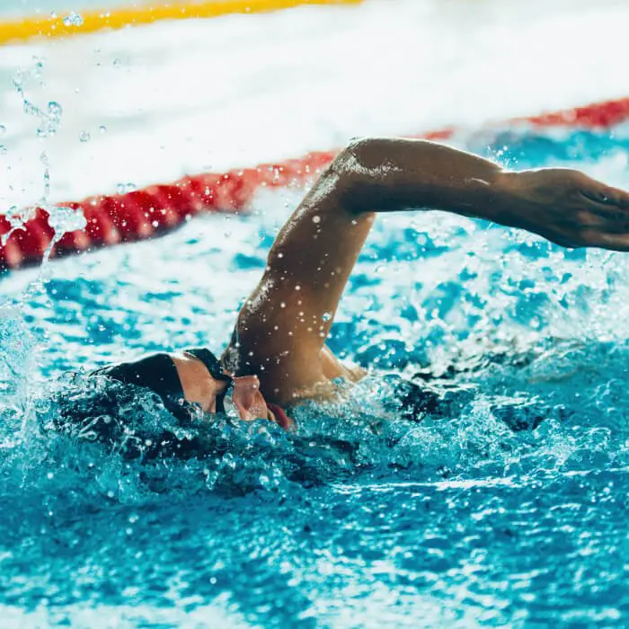 somebody swimming